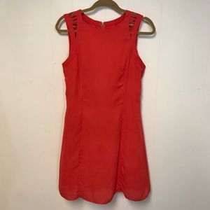 evening dress with detailing on the shoulders
